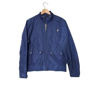 G-Star Raw Correctline Rank Jacket Lightweight Military Style Streetwear Blue  L